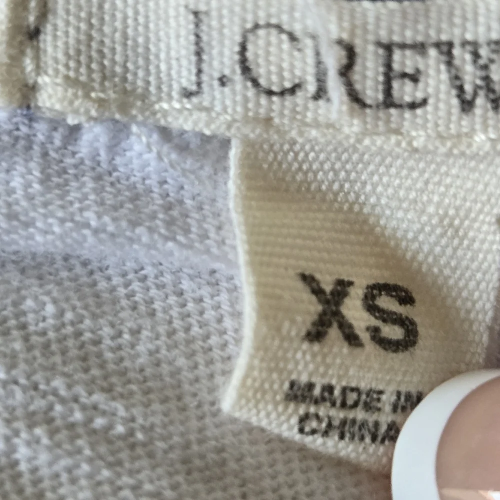 J. Crew Womens Cotton 3/4 Sleeve Top Size XS